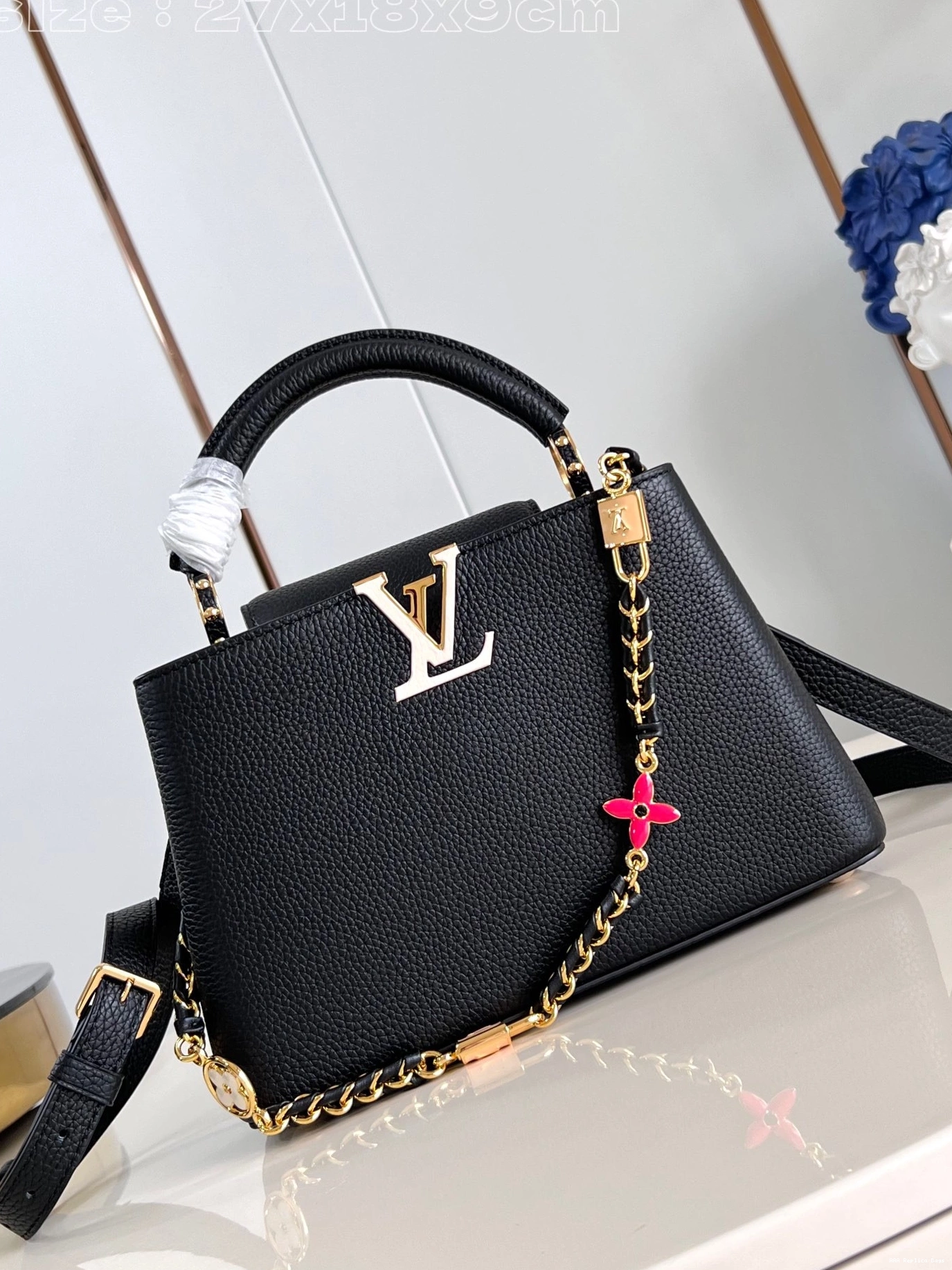 Aaa replica bags LOUIS BB-27*18*9CM CAPUCINES VUITTON 0817